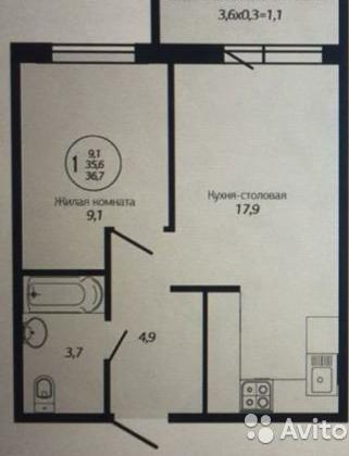 Купить 1-комнатную квартиру