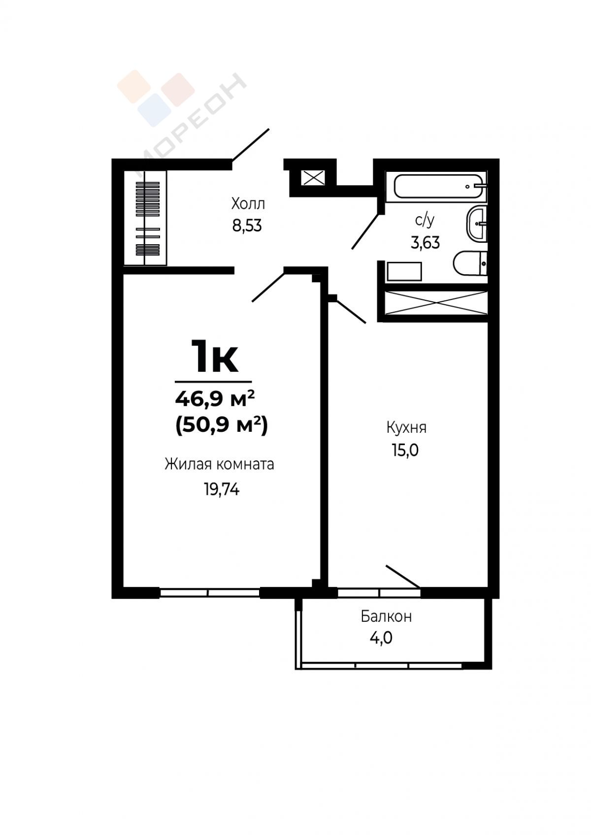 Купить 1-комнатную квартиру